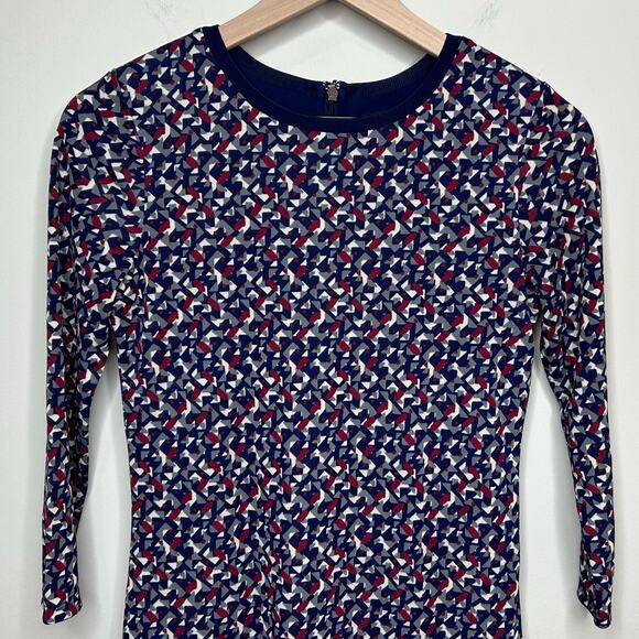 Lauren Ralph Lauren Jersey Stretch Geometric Print Dress Size PXS - Picture 4 of 11